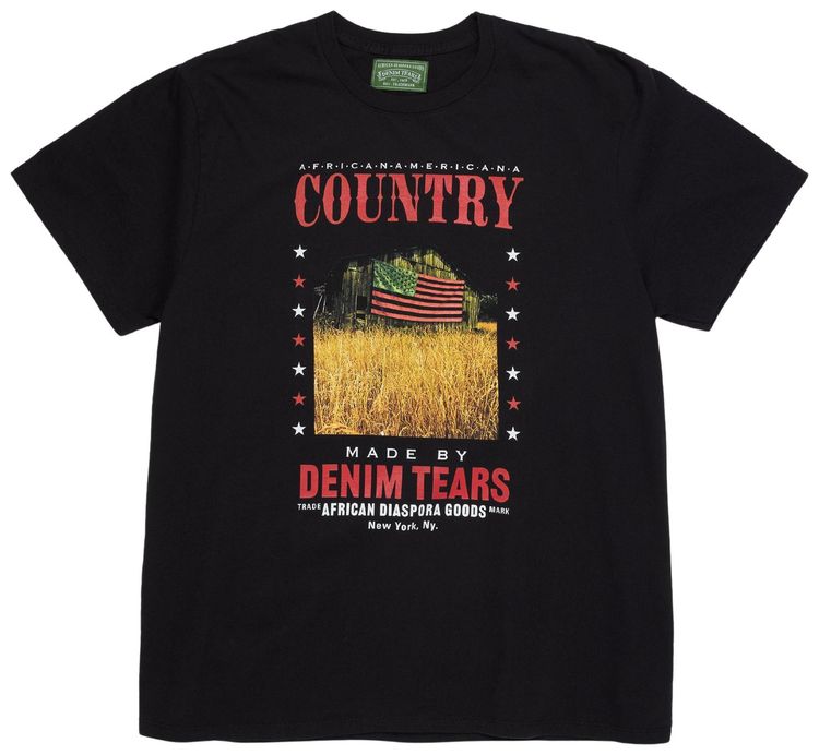 Denim Tears Adg Country Tee Black