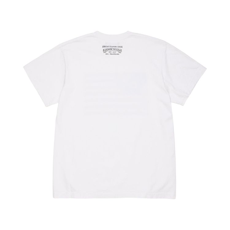 Denim Tears Wreath Flag Tee White