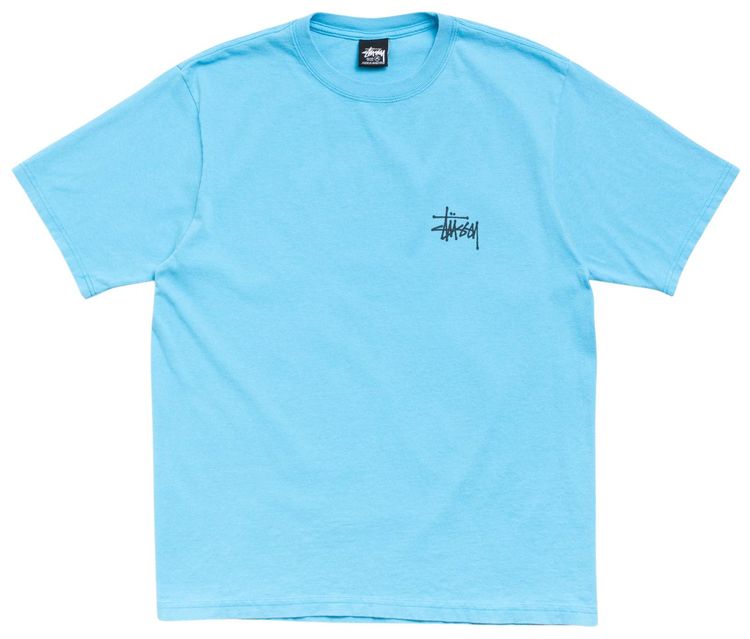 Stussy Big Dog Stone Washed Tee Sky Blue