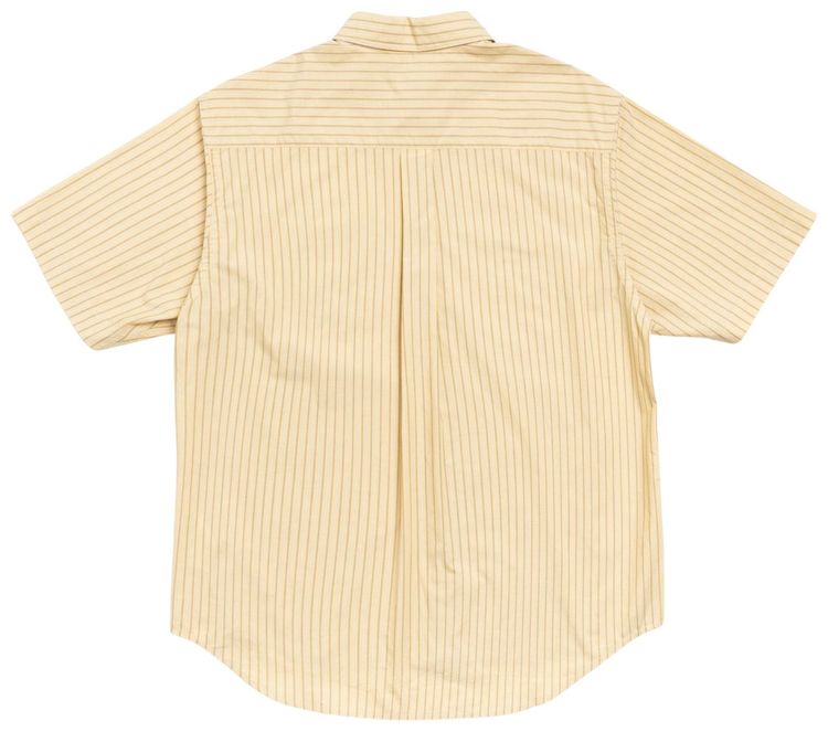 Stussy Standard Short Sleeve Shirt Yellow Stripe