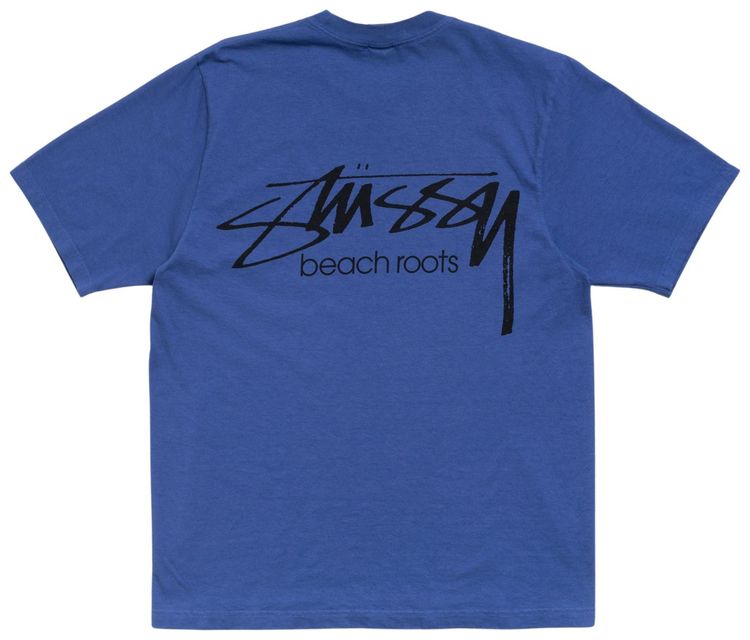 Stussy Beach Roots Tee Pigment Dyed Indigo