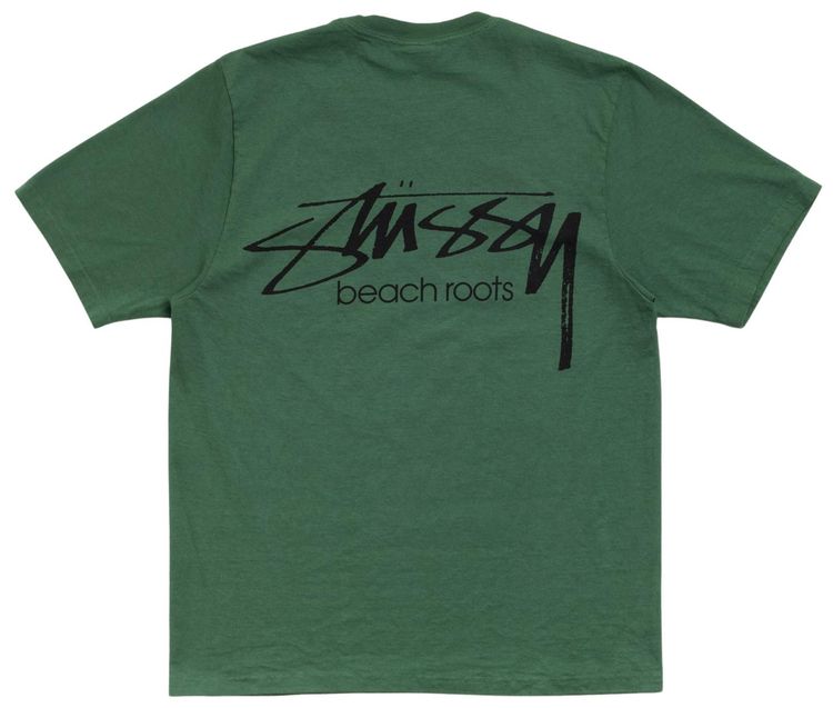 Stussy Beach Roots Tee Pigment Dyed Pine