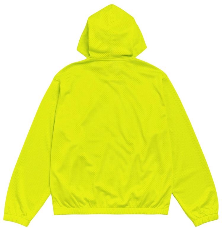 Stussy Athletic Mesh Zip Hoodie Safety Green