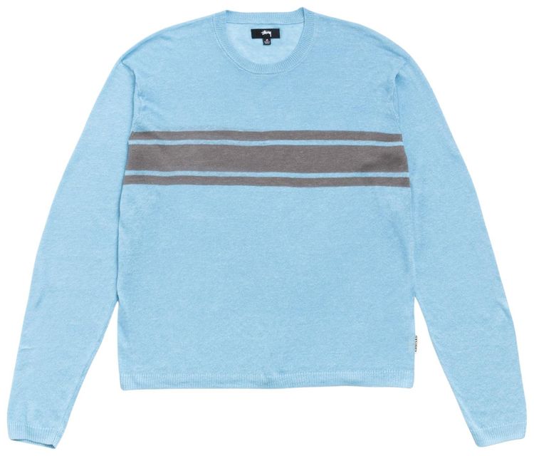 Stussy Lightweight Striped Sweater Blue