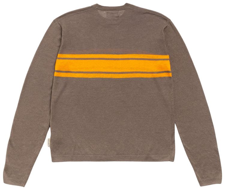 Stussy Lightweight Striped Sweater Brown