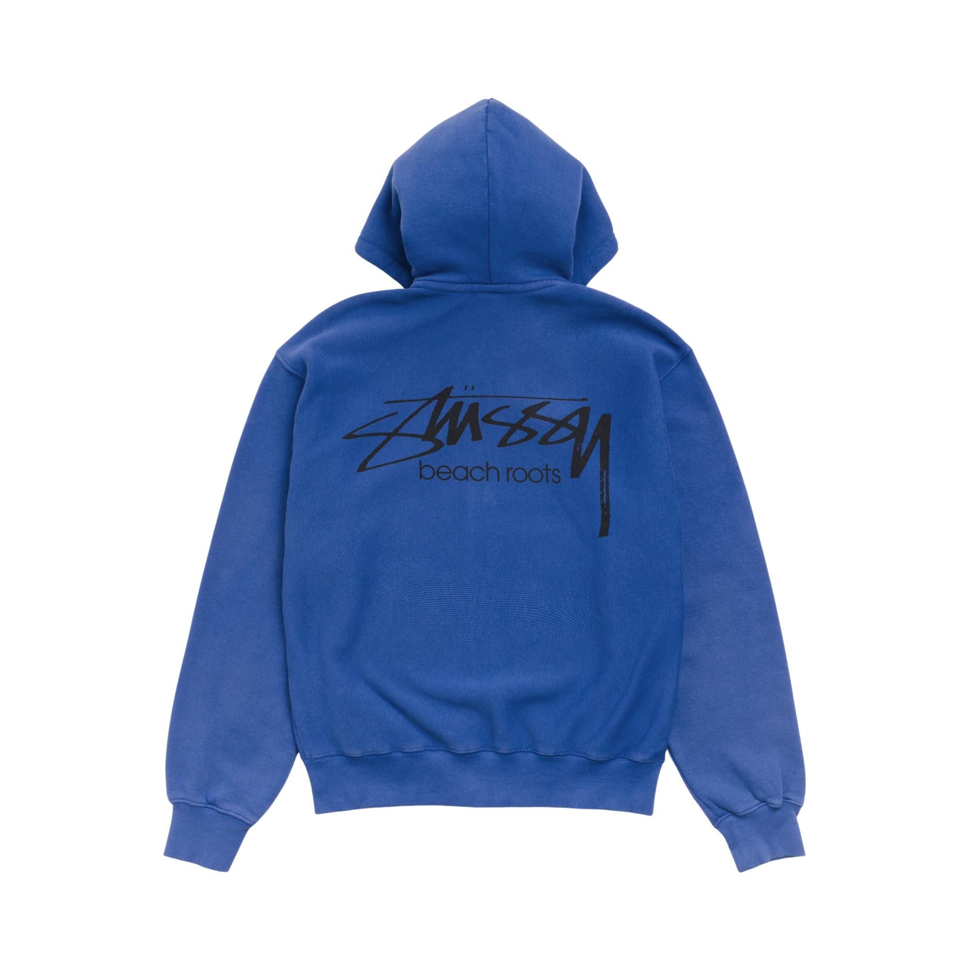 じ*ろ様 Stussy Indigo dye Classic logo crew Buy Stussy Beach Roots Zip Hoodie Garment Dyed 'Indigo' - 1975198