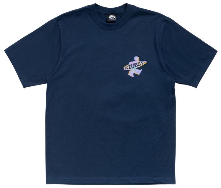 Stussy Dot Surf Puff Print Tee Navy