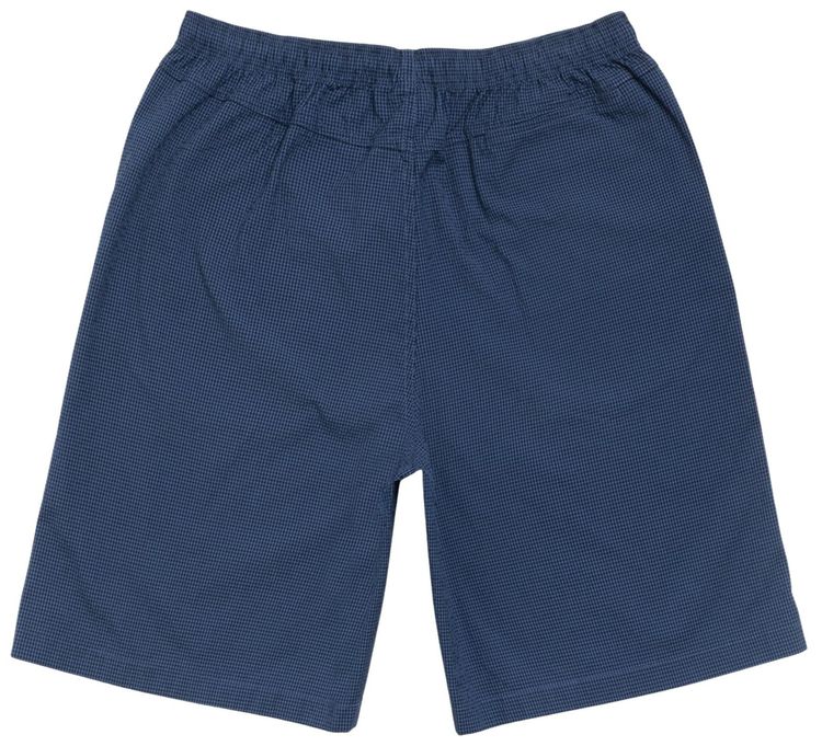 Stussy Baggy Seersucker Beach Short Blue