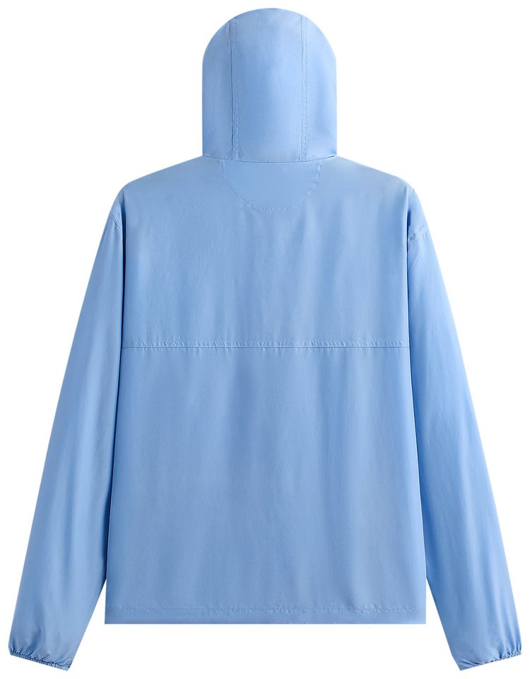 Kith Kin Washed Silk Habotai Quarter Zip Raj Jacket Millstream