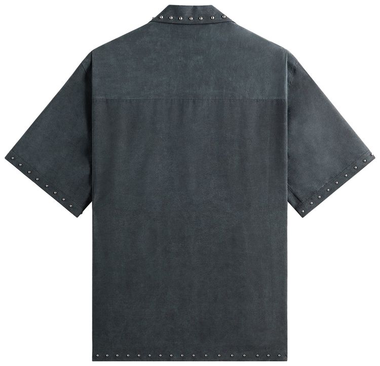 Kith Kin Studded Cupro Linen Sawyer Shirt Somber
