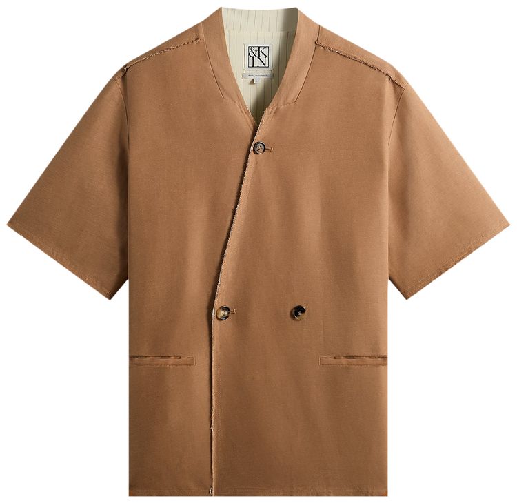 Kith Kin Linen Viscose Twill Mathis Shirt Strand
