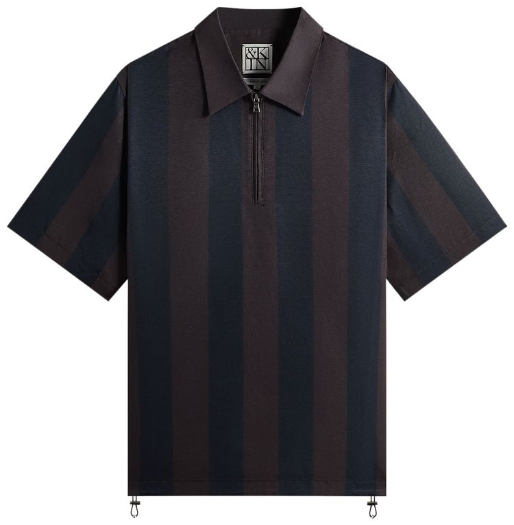 Kith Kin Montis Quarter Zip Faille Shirt Cosmos
