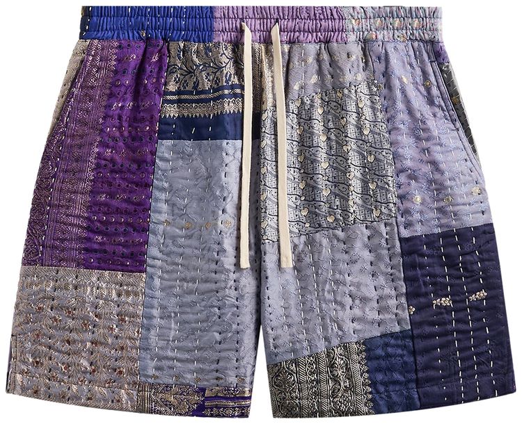 Kith Kin Tal Patchwork Short BlueMulticolor