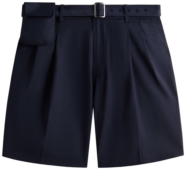 Kith Kin Tropical Wool Emrys Pleated Short Nocturnal