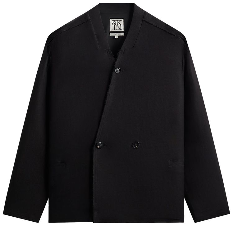 Kith Kin Long Sleeve Linen Viscose Twill Mathis Shirt Black