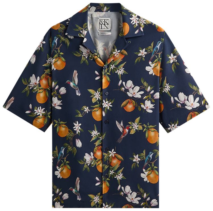 Kith Kin Citrus Garden Thompson Camp Collar Shirt Nocturnal