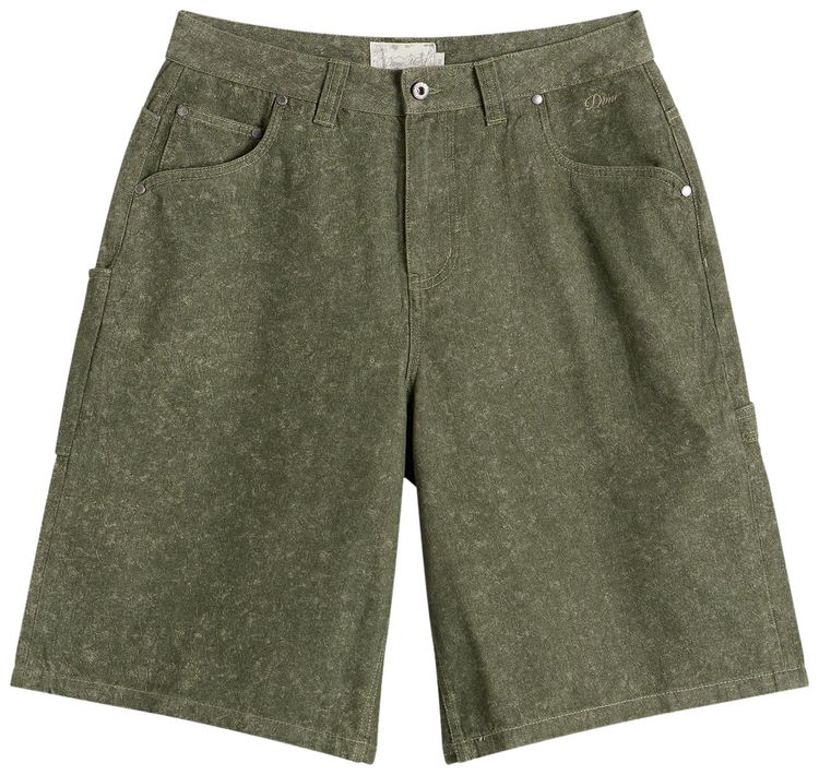 Dime Classic Denim Shorts Electric Green