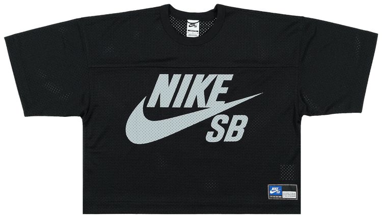 Nike Mesh Jersey Top Black