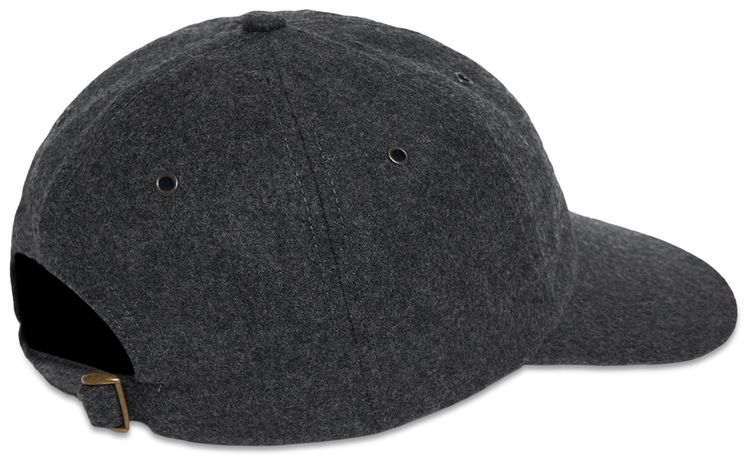Noah Wool Flannel 6 Panel Charcoal