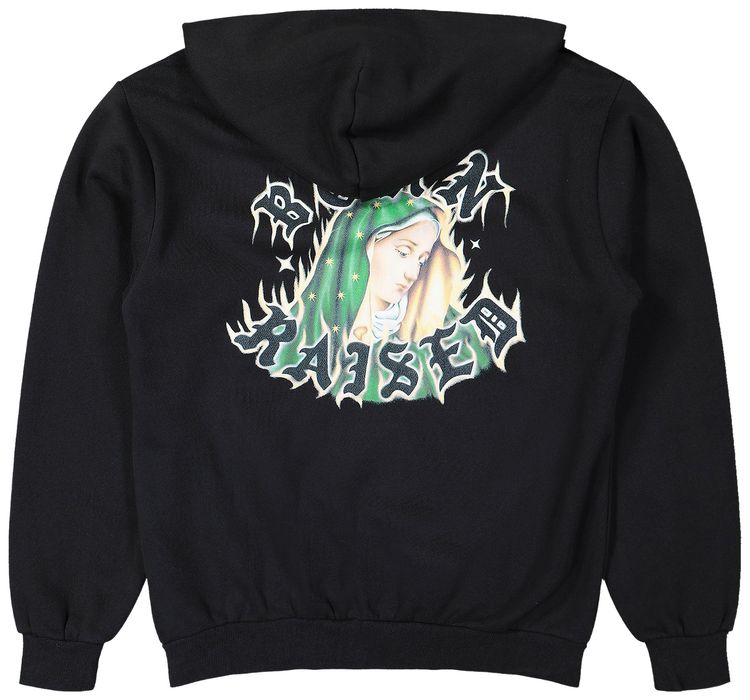 Born x Raised Guadalupe Zip Up Hoodie Black