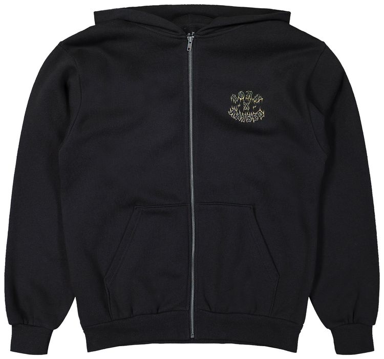 Born x Raised Guadalupe Zip Up Hoodie Black