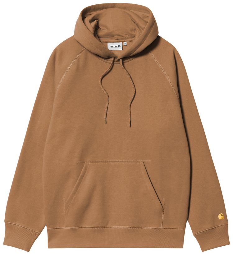 Carhartt WIP Hooded Chase Sweatshirt Hamilton BrownGold