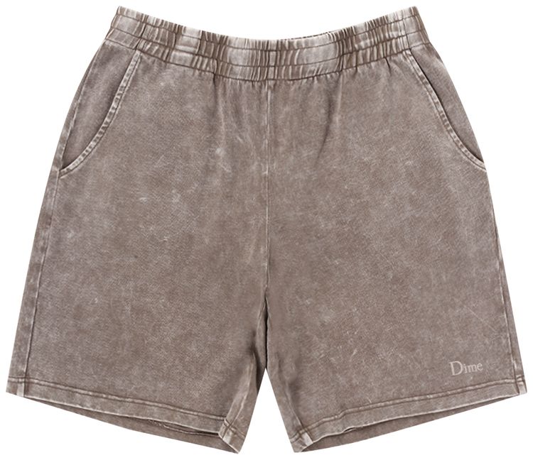 Dime Classic Jersey Sweatshorts Brown Washed