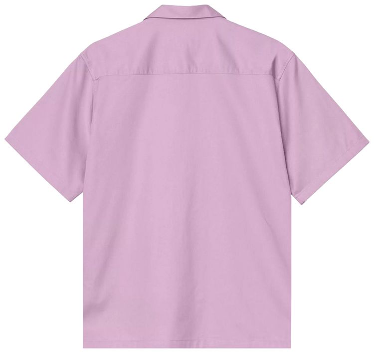 Carhartt WIP Short Sleeve Delray Shirt Gentle PurpleWhite