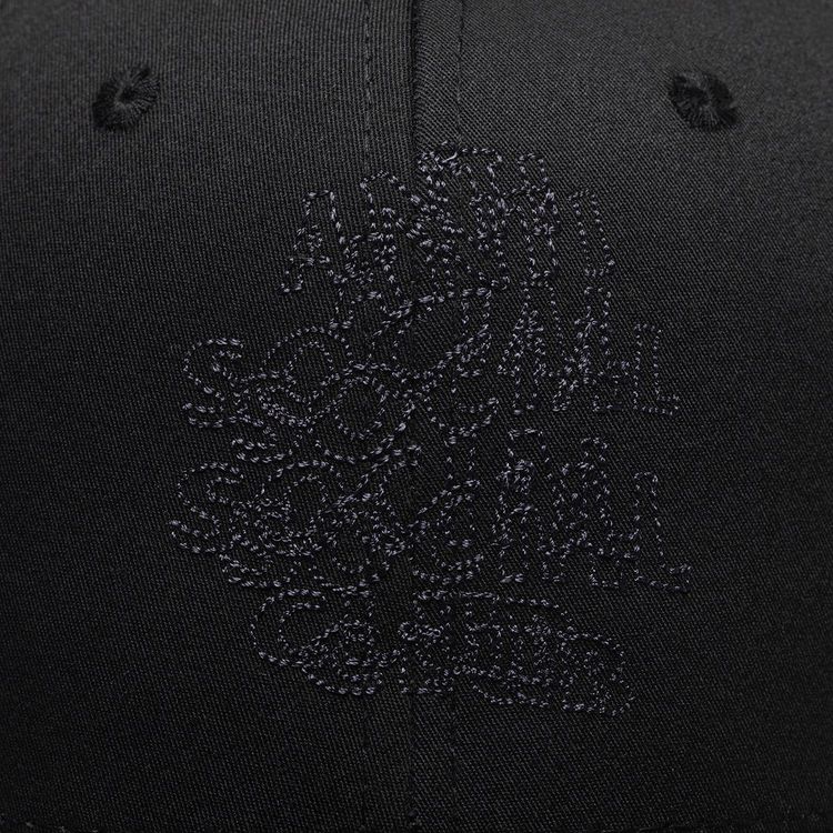 Anti Social Social Club Keyed Up Embroidered Cap Black
