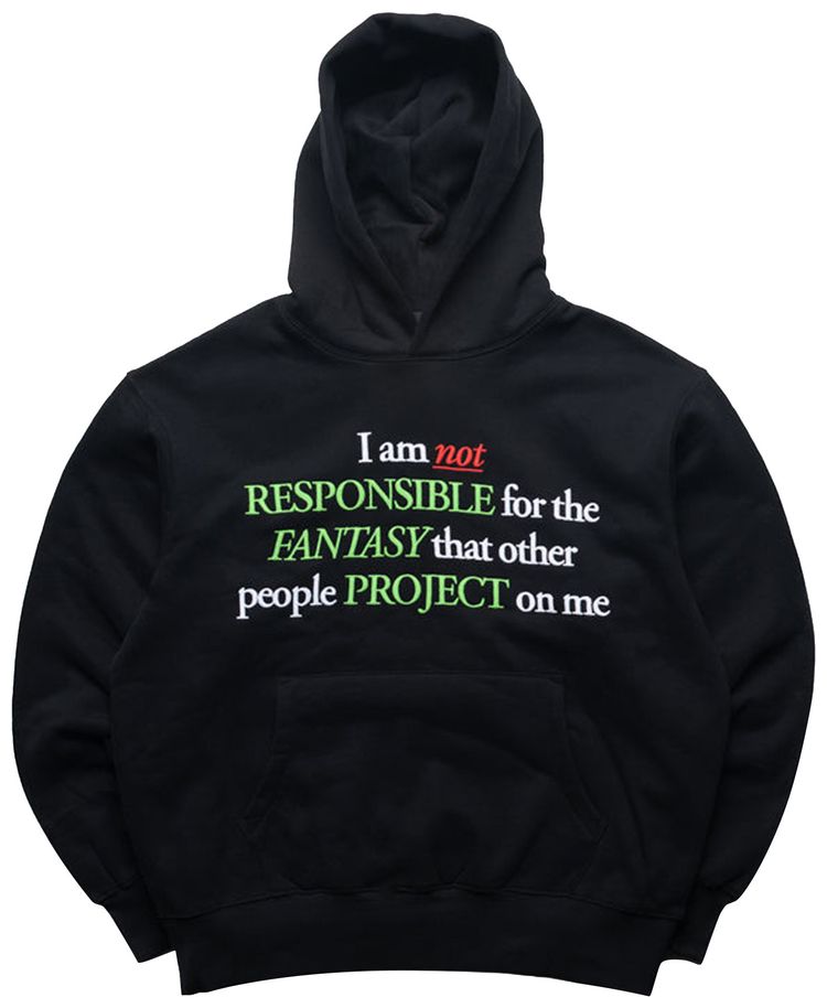 Pleasures Responsible Hoodie Black