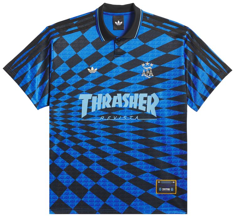 Adidas Argentina x Thrasher Jersey BlackBlue