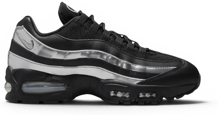 Nike Wmns Air Max 95 Big Bubble   Black Metallic Silver