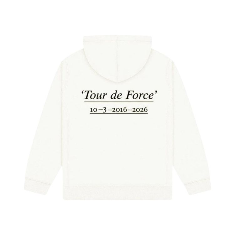 Supreme Paris Box Logo Hooded Sweatshirt White