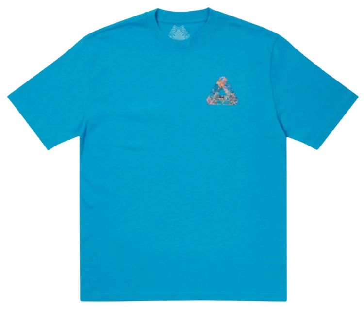 Palace Tri Sticker Pack Logo T Shirt Petrol Blue