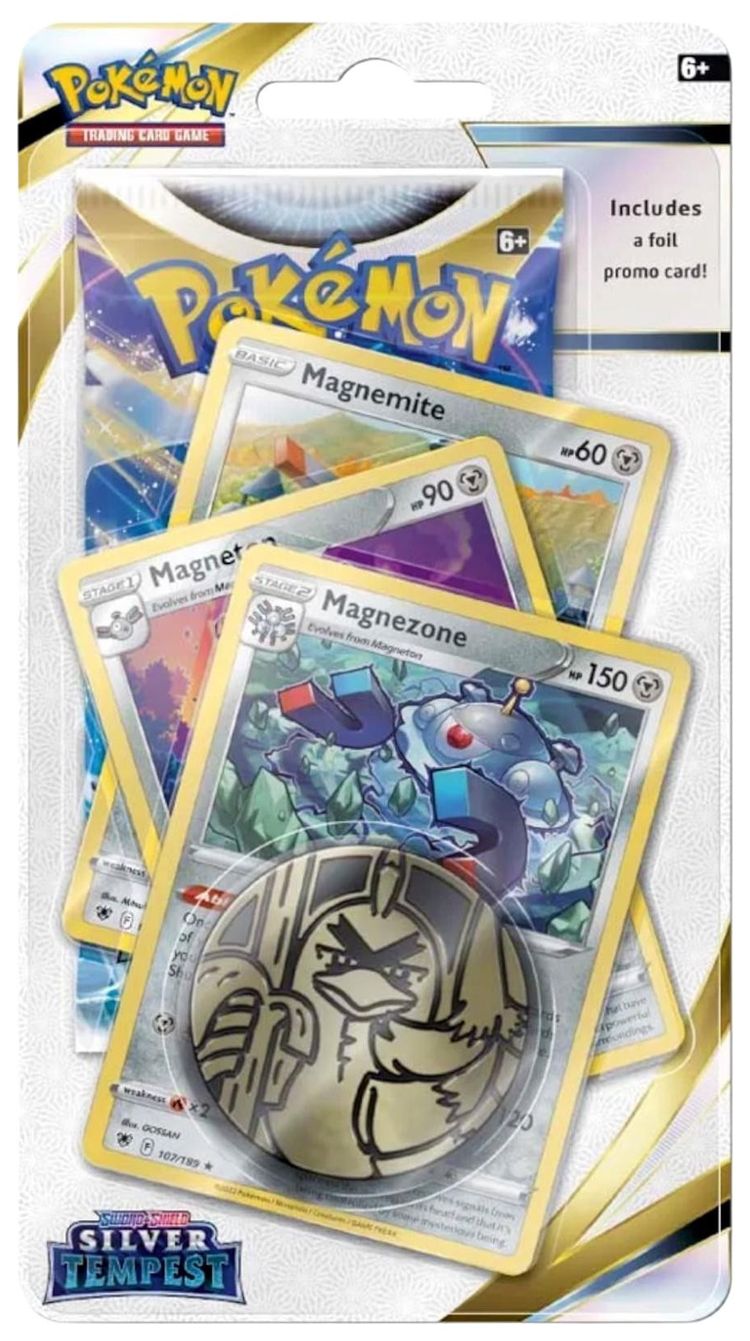Pokemon Sword  Shield Silver Tempest Premium Checklane Blister Magnezone