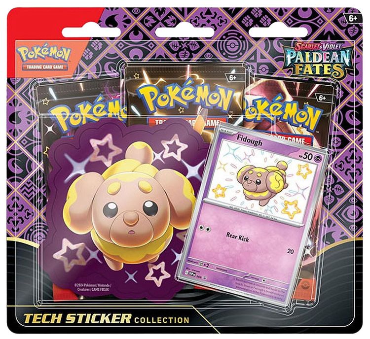 Pokemon Scarlet  Violet Paldean Fates Tech Sticker Collection Fidough