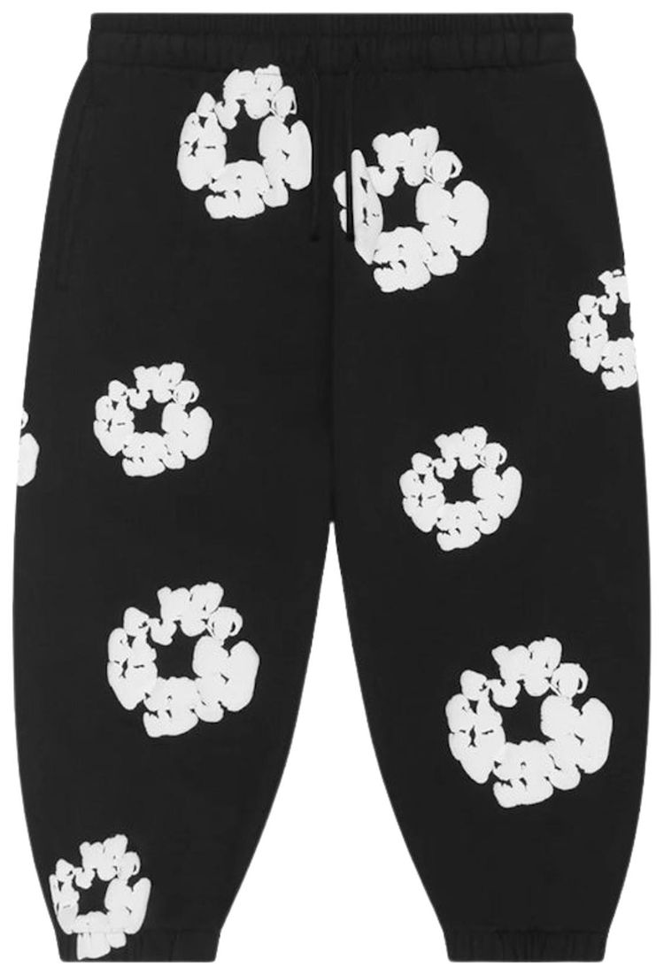 Denim Tears Cotton Wreath Sweatpants Black