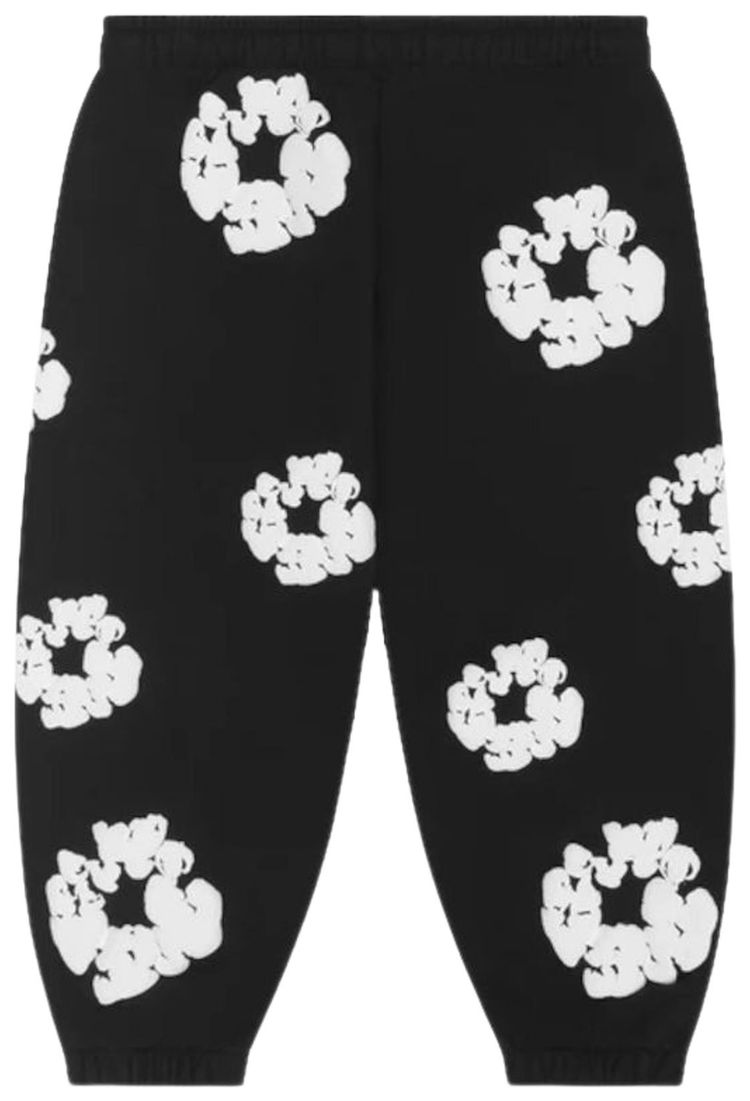 Denim Tears Cotton Wreath Sweatpants Black