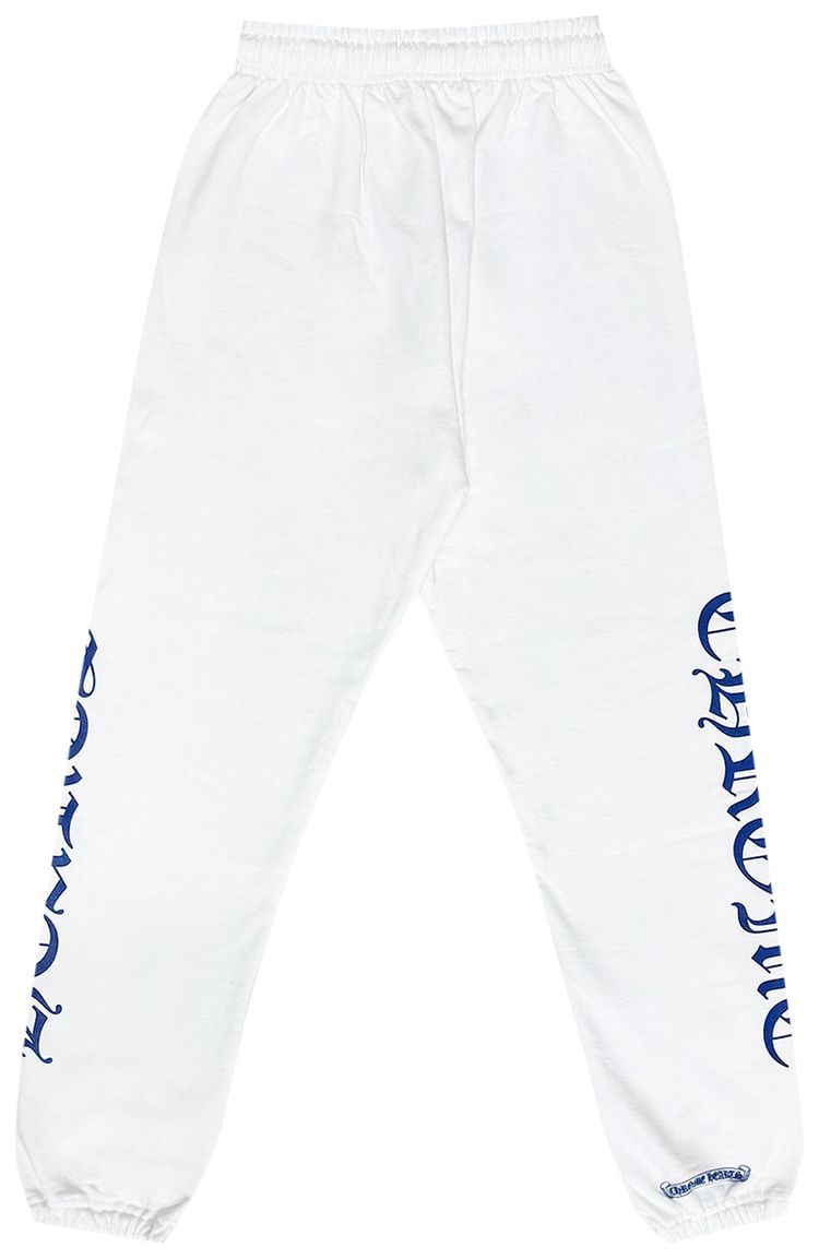Chrome Hearts Horseshoe Script Sweatpants WhiteBlue