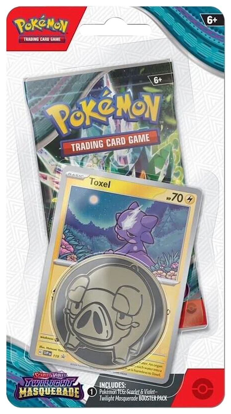 Pokemon Scarlet  Violet Twilight Masquerade Single Pack Blister Toxel