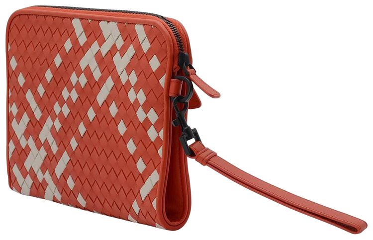 Bottega Veneta Two Tone Document Case Red