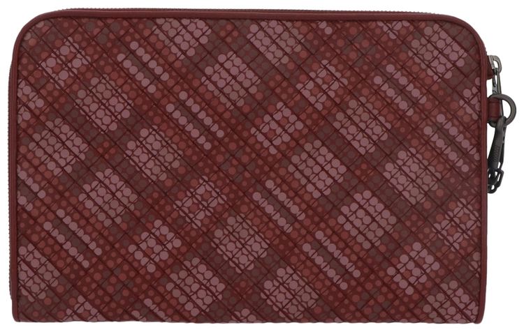 Bottega Veneta Intrecciato Clutch Bag Red