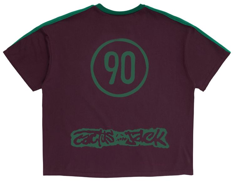 Cactus Jack by Travis Scott x Nike Portugal Total 90 Tee Burgundy