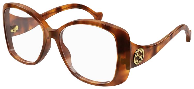 Gucci Square Optical Glasses Havana