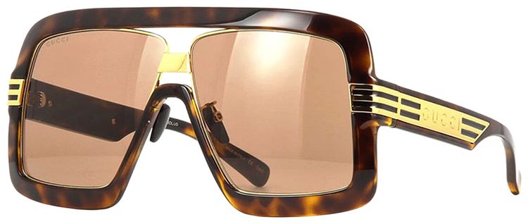 Gucci Aviator Sunglasses Brown