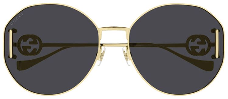 Gucci Oval Sunglasses Gold
