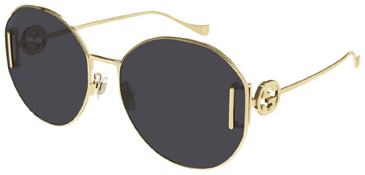 Gucci Oval Sunglasses Gold