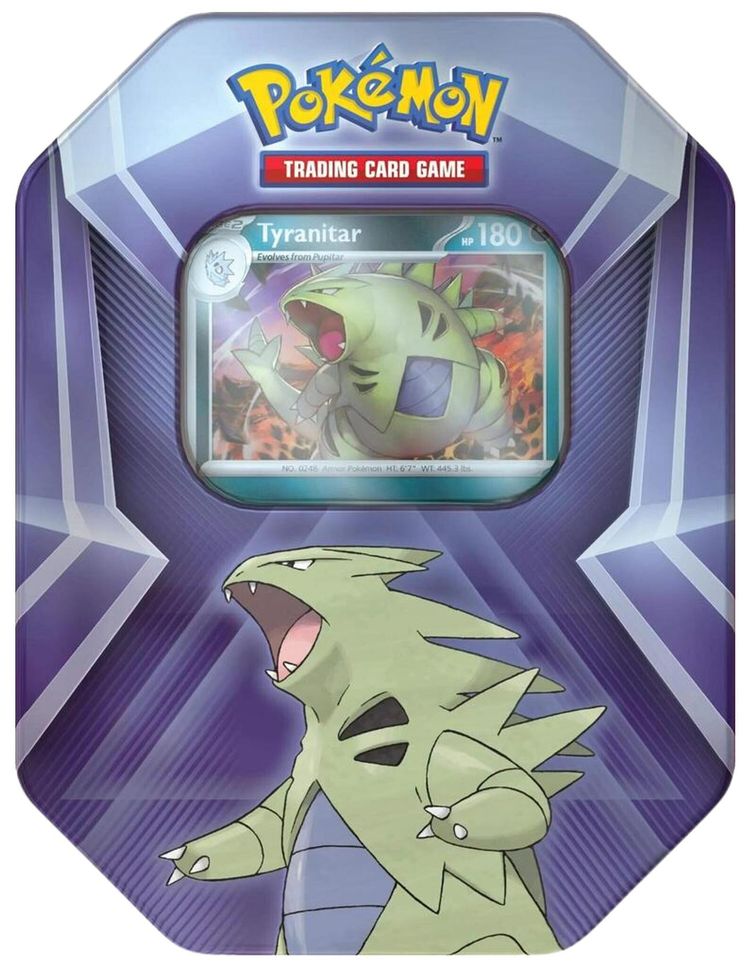 Pokemon Tyranitar Sealed Triple Whammy Tin