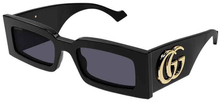 Gucci Rectangle Sunglasses Black