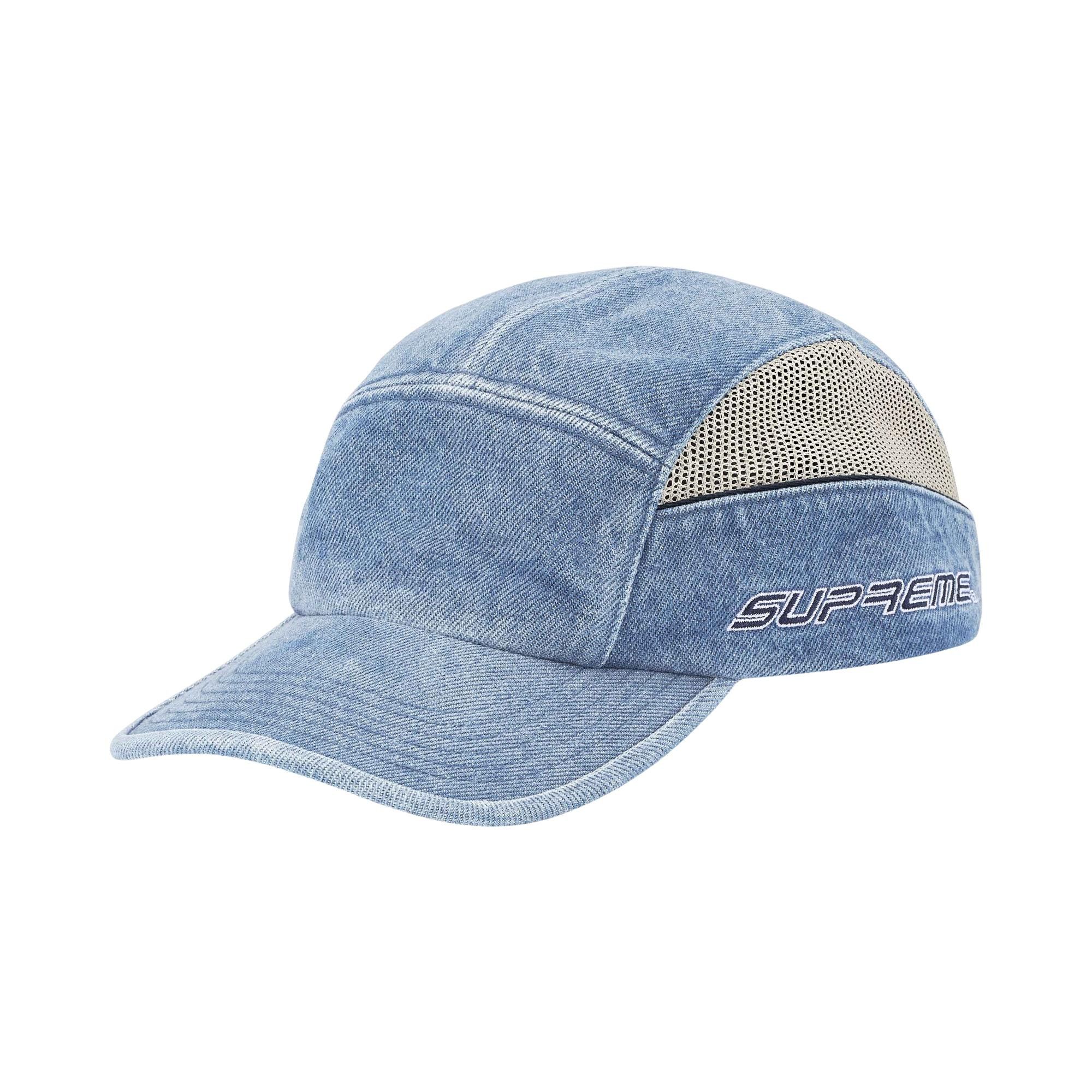 Buy Supreme Side Mesh Piping Camp Cap 'Denim' - SS26H75 DENIM | GOAT